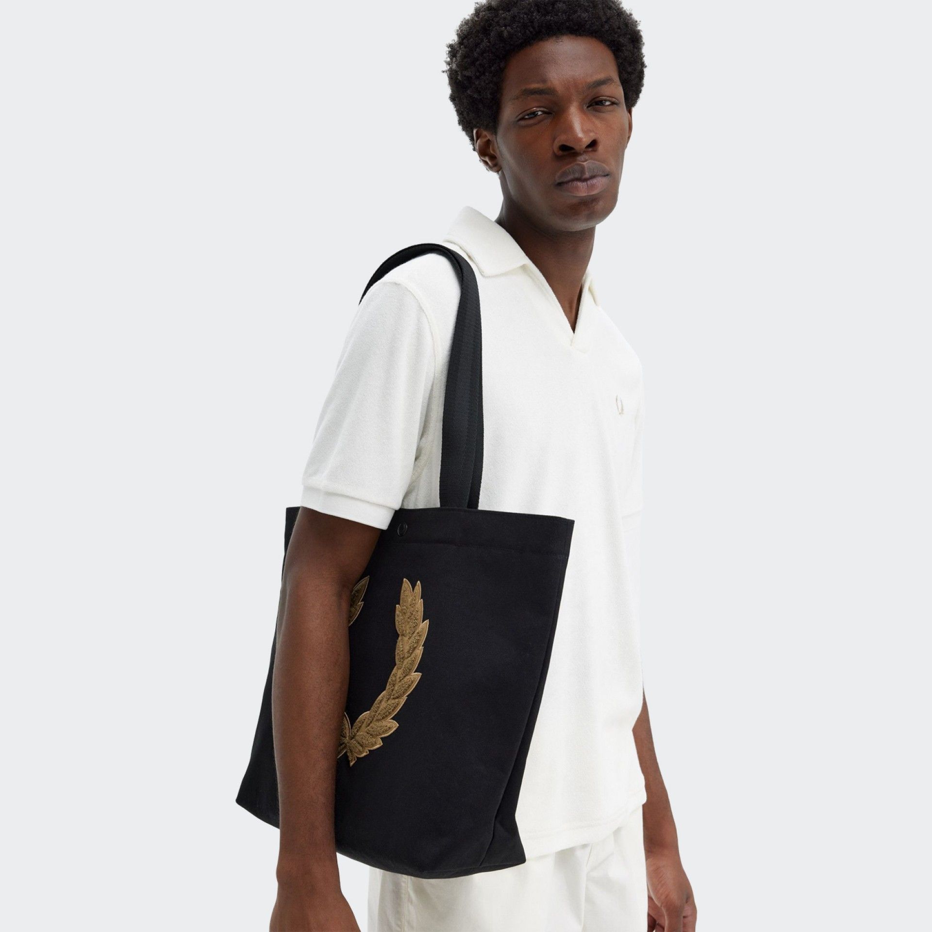 Fred Perry Laurel Wreath Canvas Tote Bag