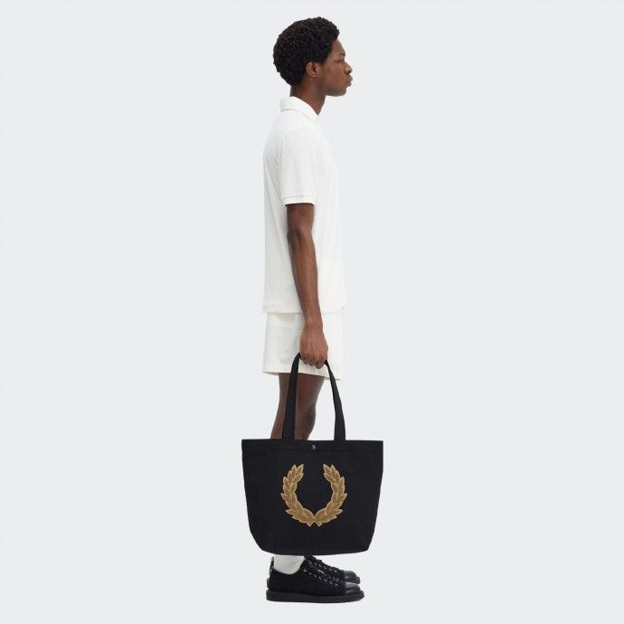 Fred Perry Laurel Wreath Canvas Tote Bag