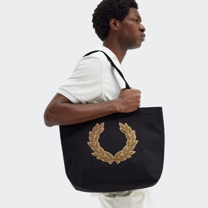 Fred Perry Laurel Wreath Canvas Tote Bag