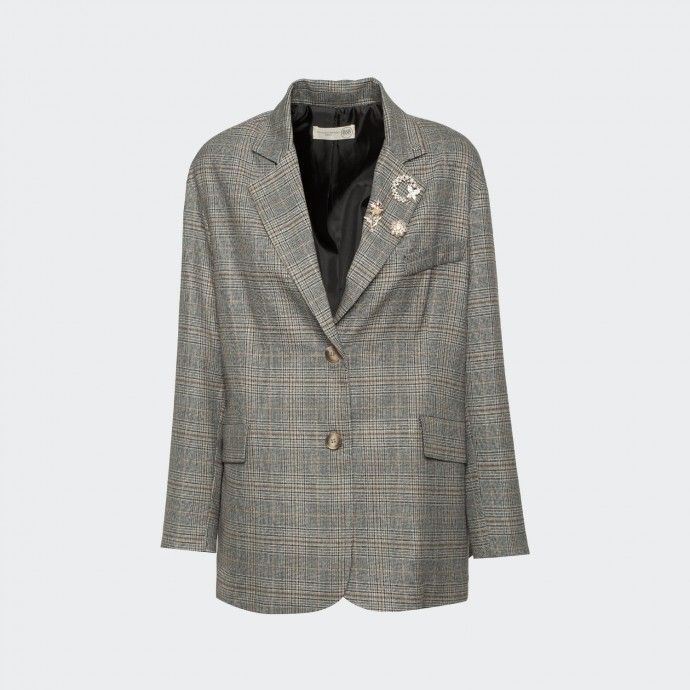 Blazer with a BSB plaid pattern