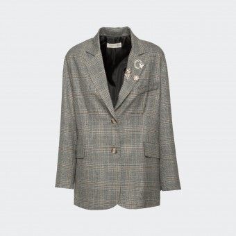 Blazer with a BSB plaid pattern