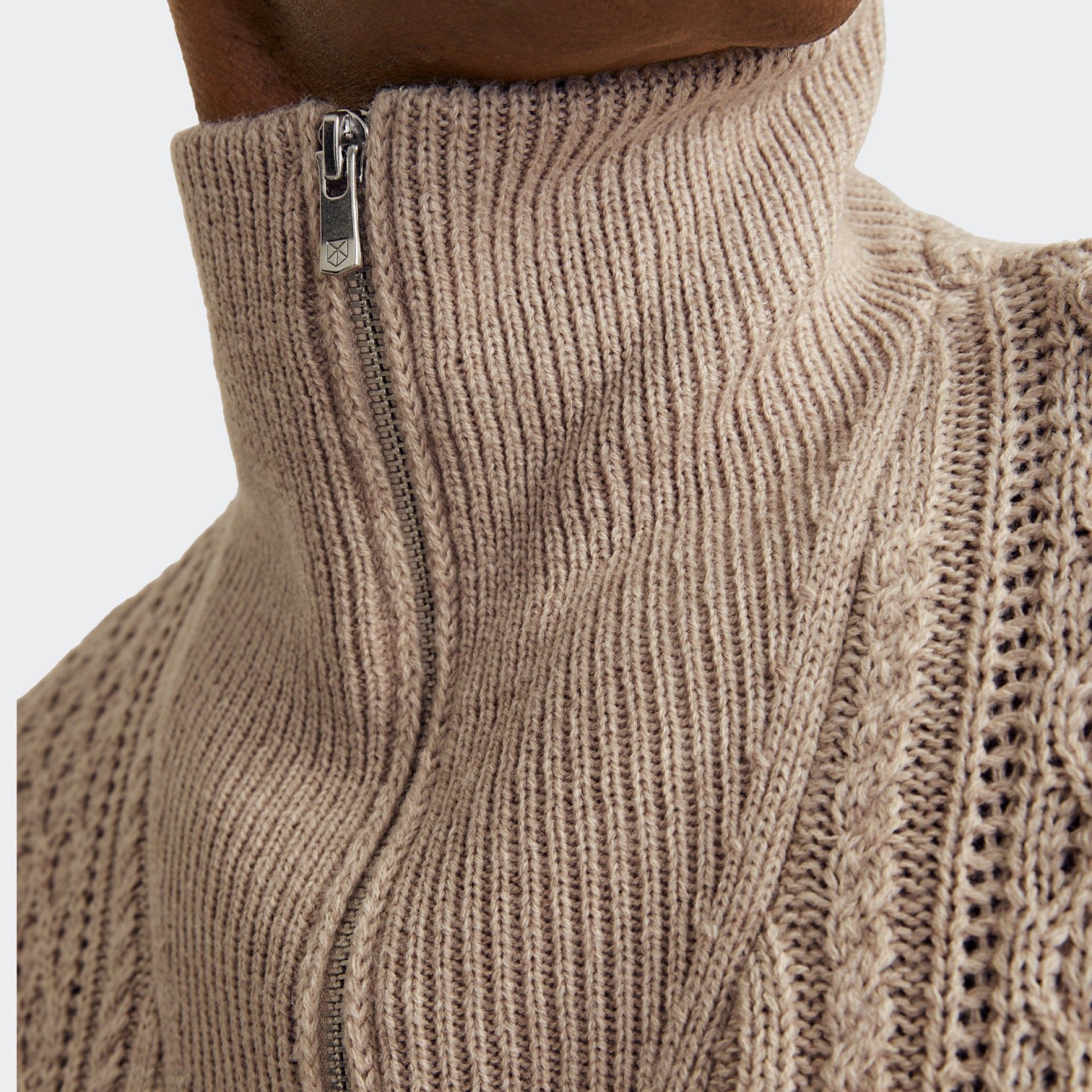 Pull à col roulé avec fermeture éclair Jack & Jones