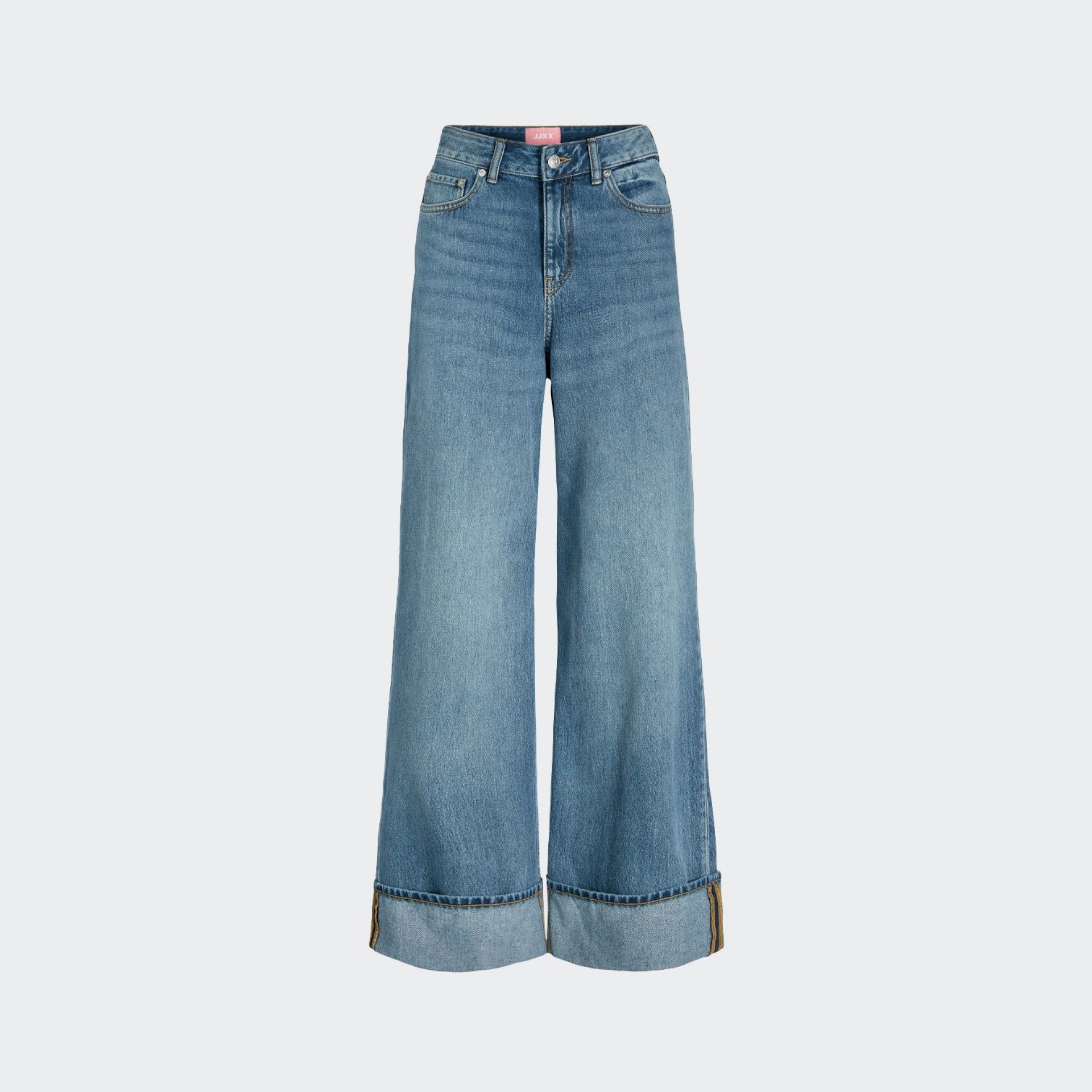 Pantalones vaqueros de pierna ancha con vuelta y cintura alta JJXX JXTOKYO