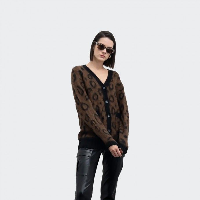 Goa Goa Animal Print Cardigan