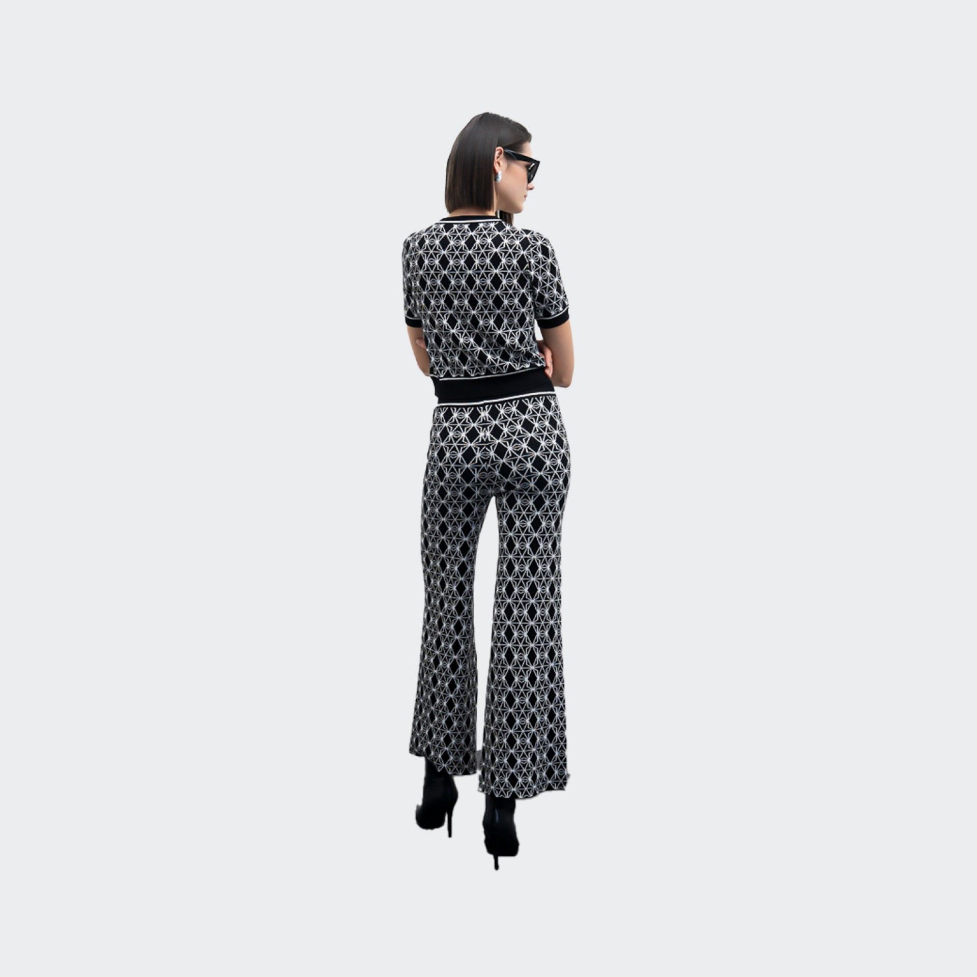 Goa Goa Jacquard Knit Palazzo Pants