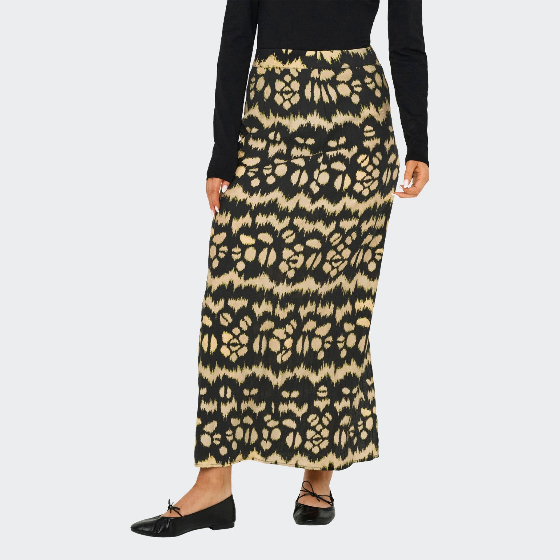 Only Printed Midi Skirt