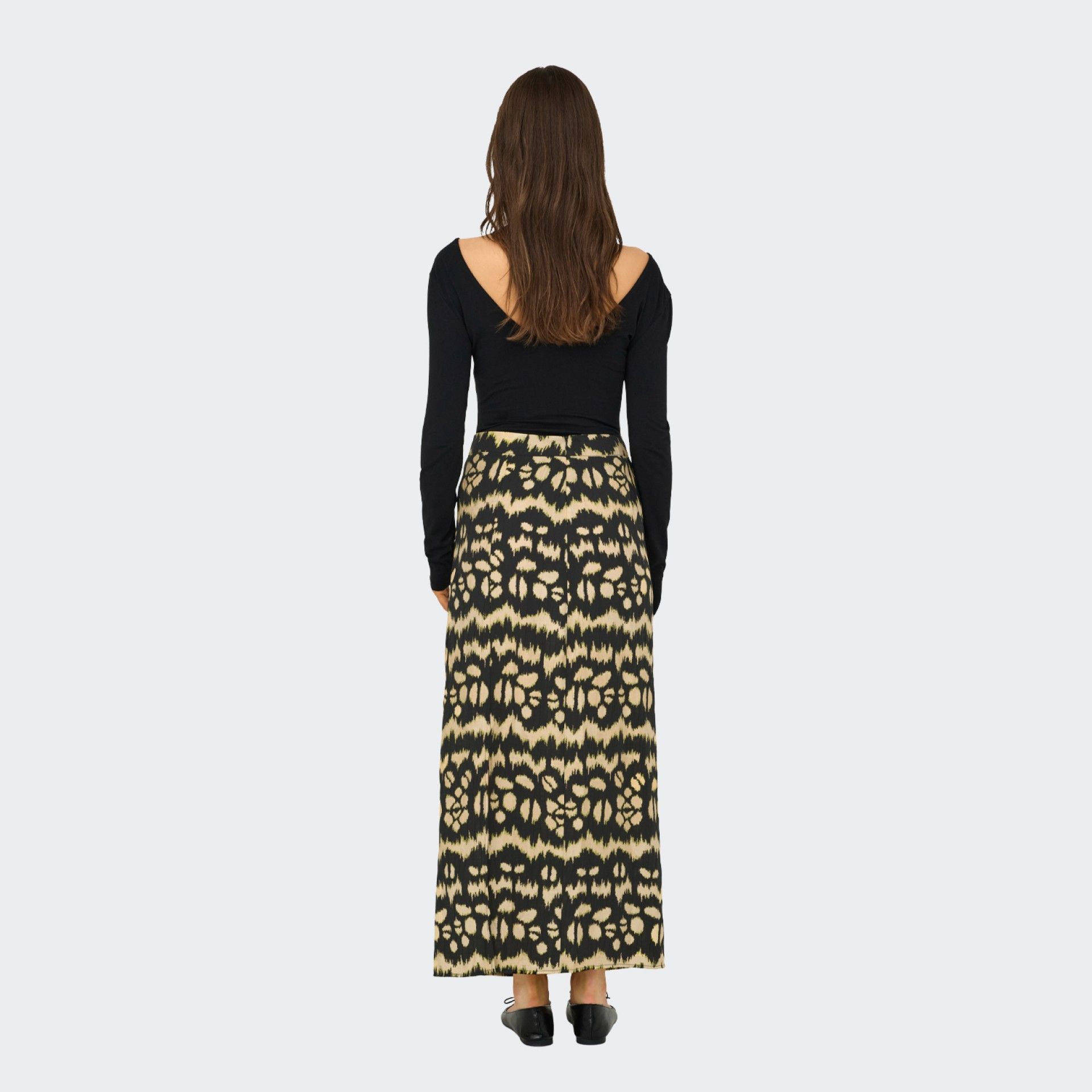 Only Printed Midi Skirt