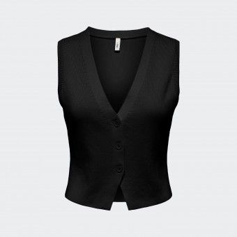 Knitted vest with V-neck Only ONLALICE