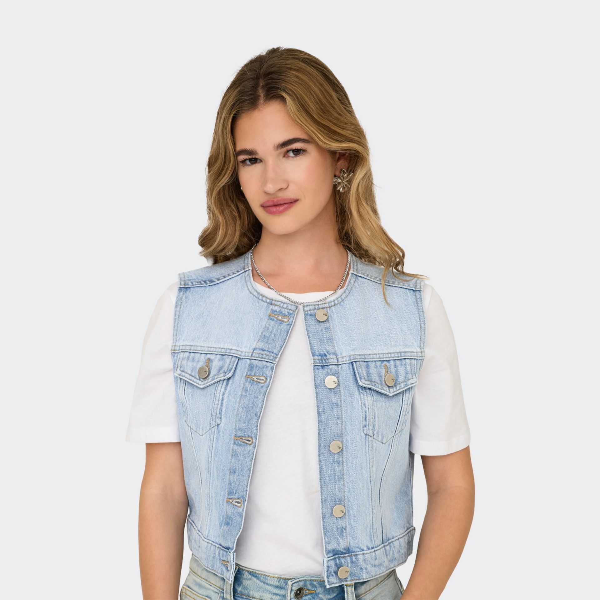 Denim waistcoat ONLFELIZ Only