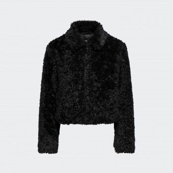Manteau en Fourrure ONLGINNY Only Noir