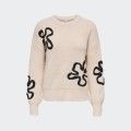 Pull en tricot fleuri uniquement Pull en tricot fleuri uniquement