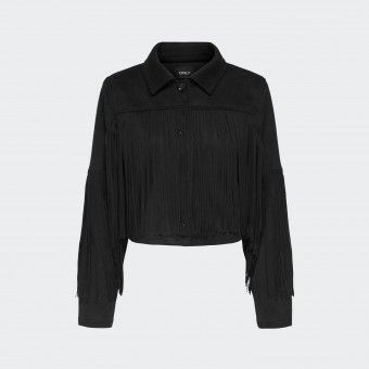 Fringed coat Only ONLDIANE