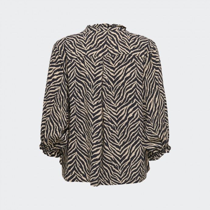 Chemisier � imprim� animalier et col en V Only ONLNOVA