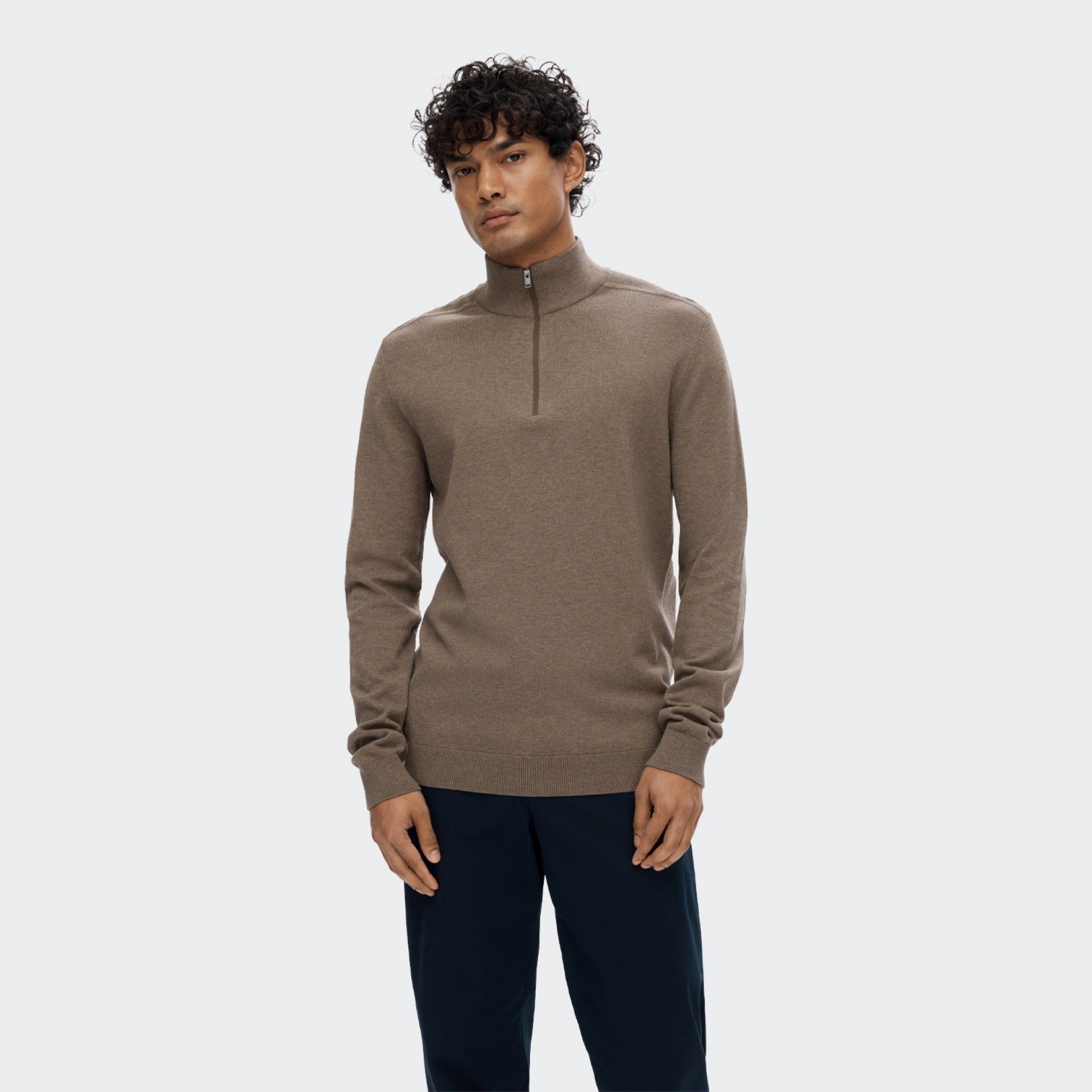 Suéter de cuello alto con cremallera SLHBERG de Selected Homme