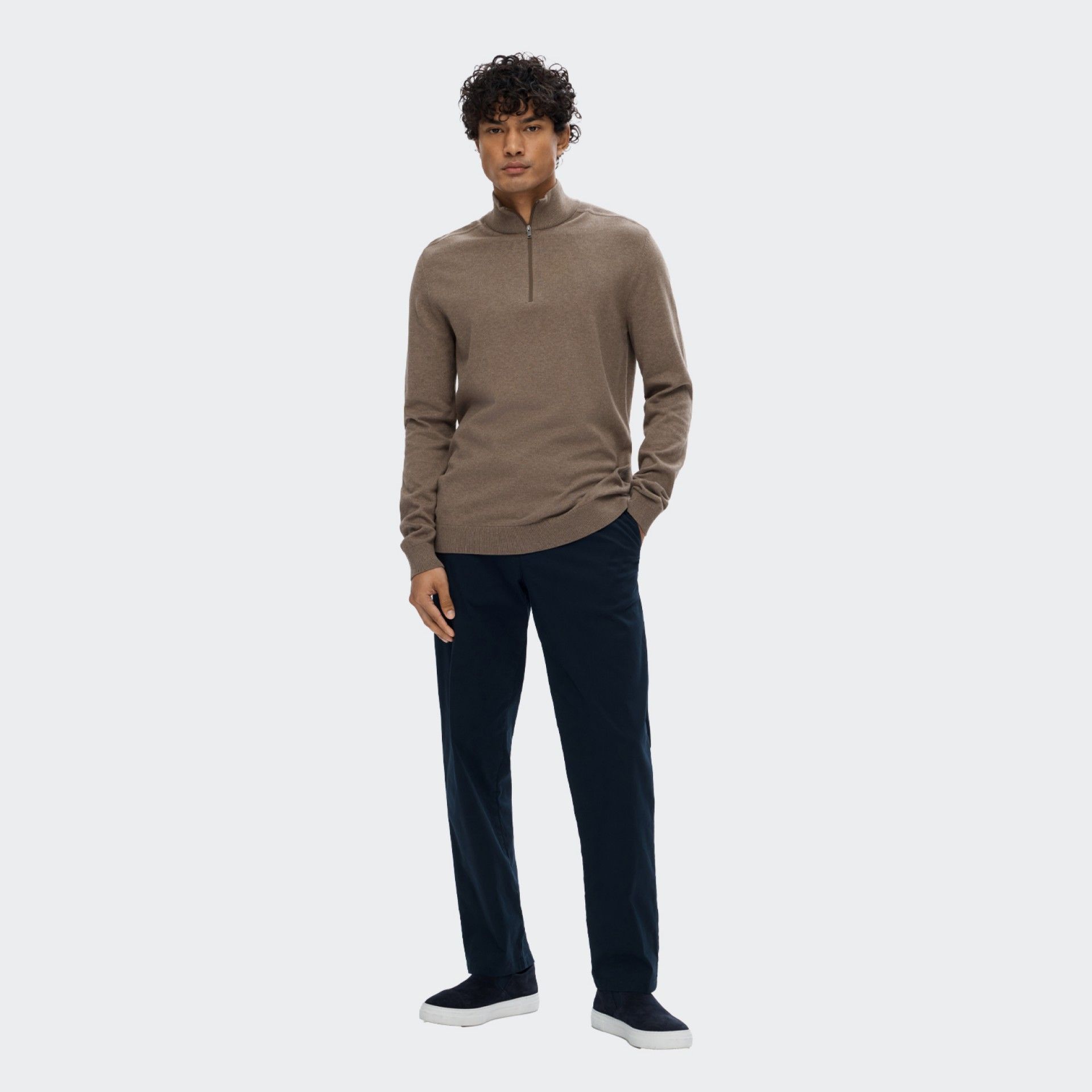 Suéter de cuello alto con cremallera SLHBERG de Selected Homme