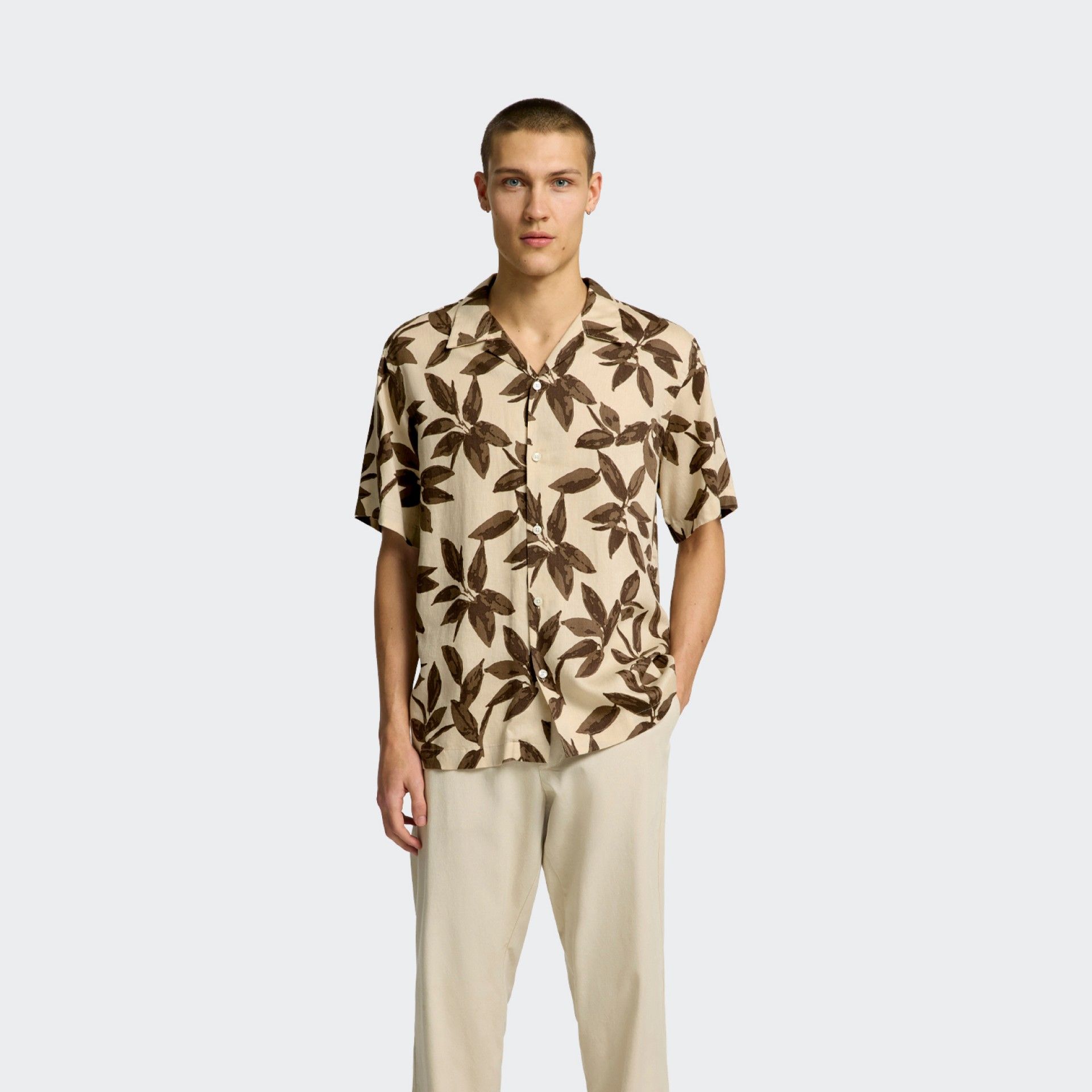 Selected Homme Slhregnoa Mix SS Resort Shirt
