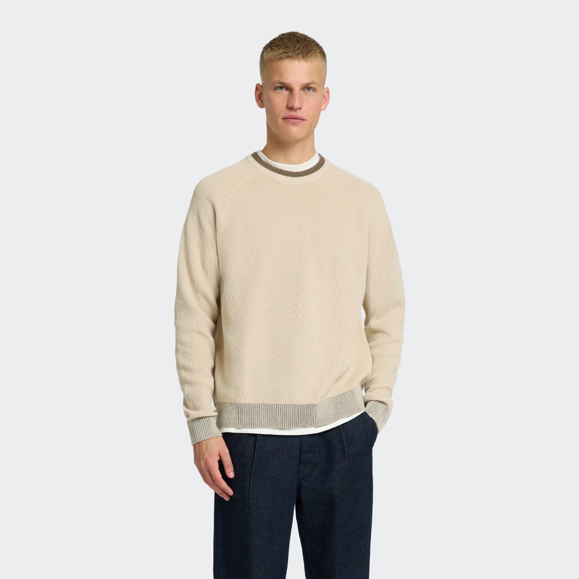 Pull col rond Selected Homme