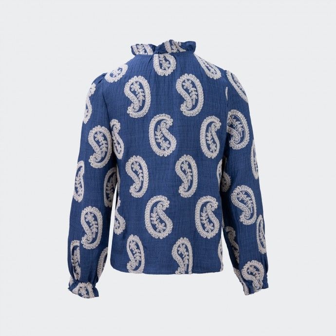 Chemise brodée Helia Paisley Polin et Moi
