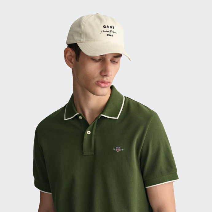 Polo piqu� � encadrement Gant