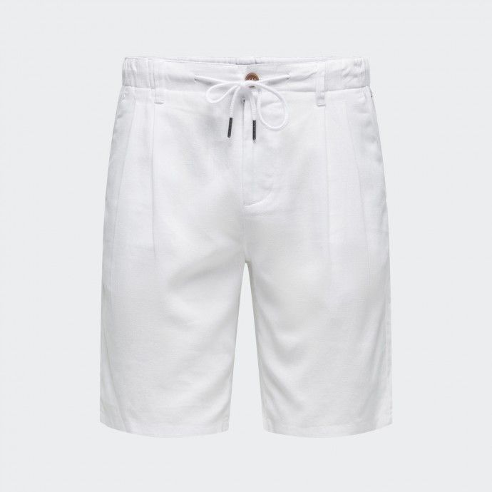 Pantalones Cortos LEO Only & Sons Blancos