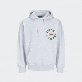 Urban Project Embroidered Loose Fit Greu Sweatshirt