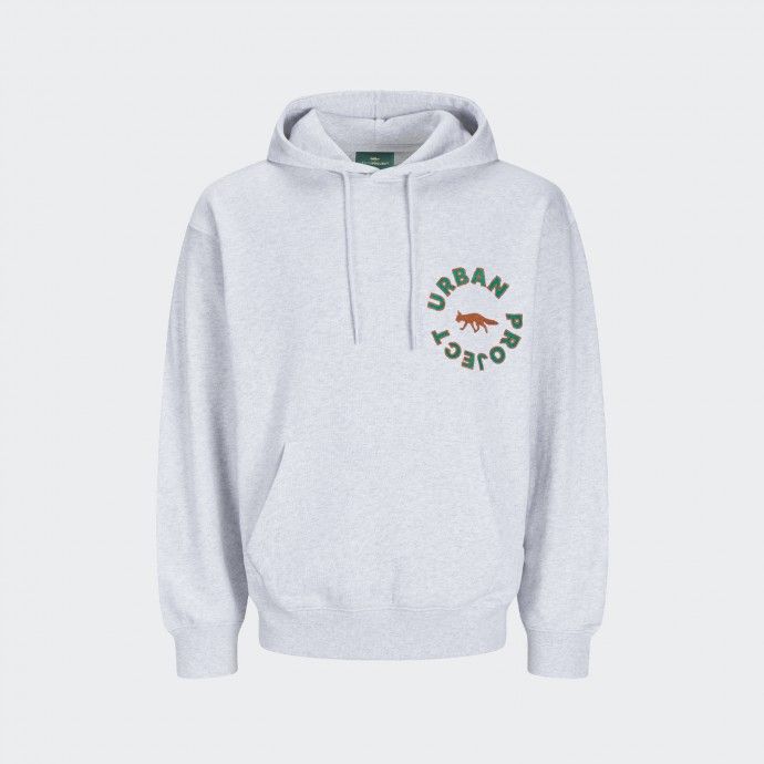 Urban Project Embroidered Loose Fit Greu Sweatshirt