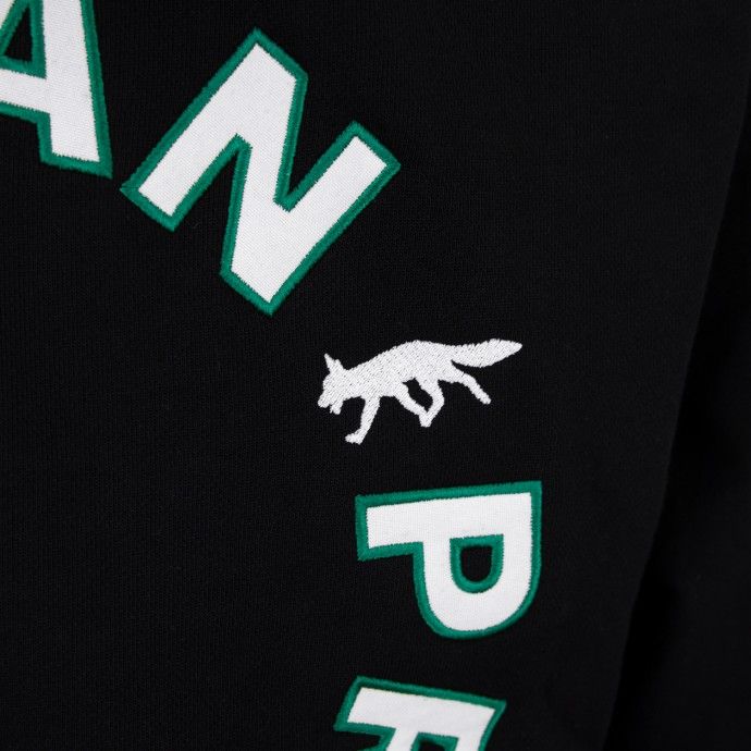 Urban Project Embroidered Loose Fit Black Hoodie