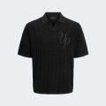 Urban Project Embroidered Knit Polo Shirt