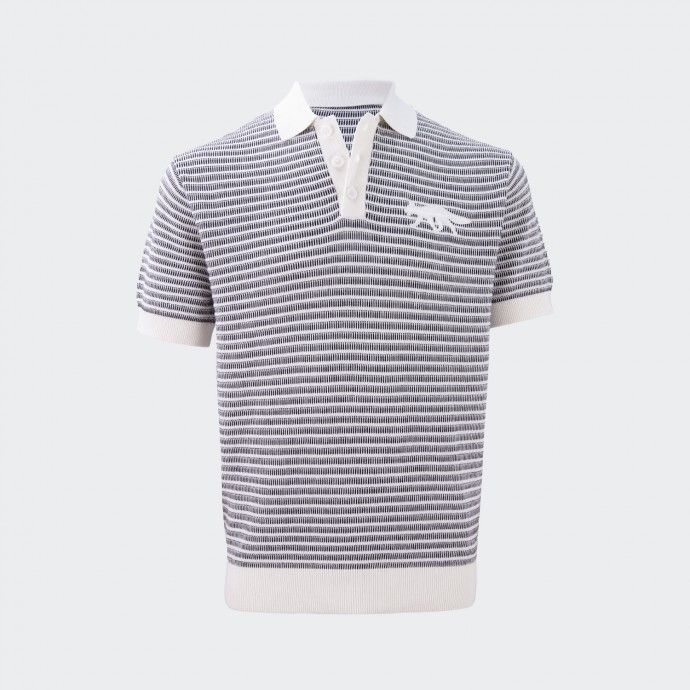 Urban Project Knitted Grey Polo