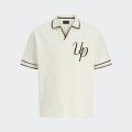 Urban Project Embroidered Knit Polo Shirt Urban Project Embroidered Knit Polo Shirt