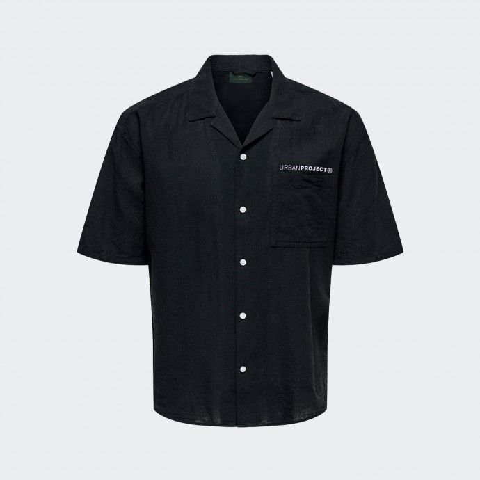 Chemise en Lin Noir Urban Project