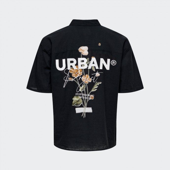 Chemise en Lin Noir Urban Project