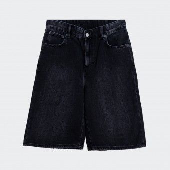 Urban Project Black Loose Fit Denim Shorts