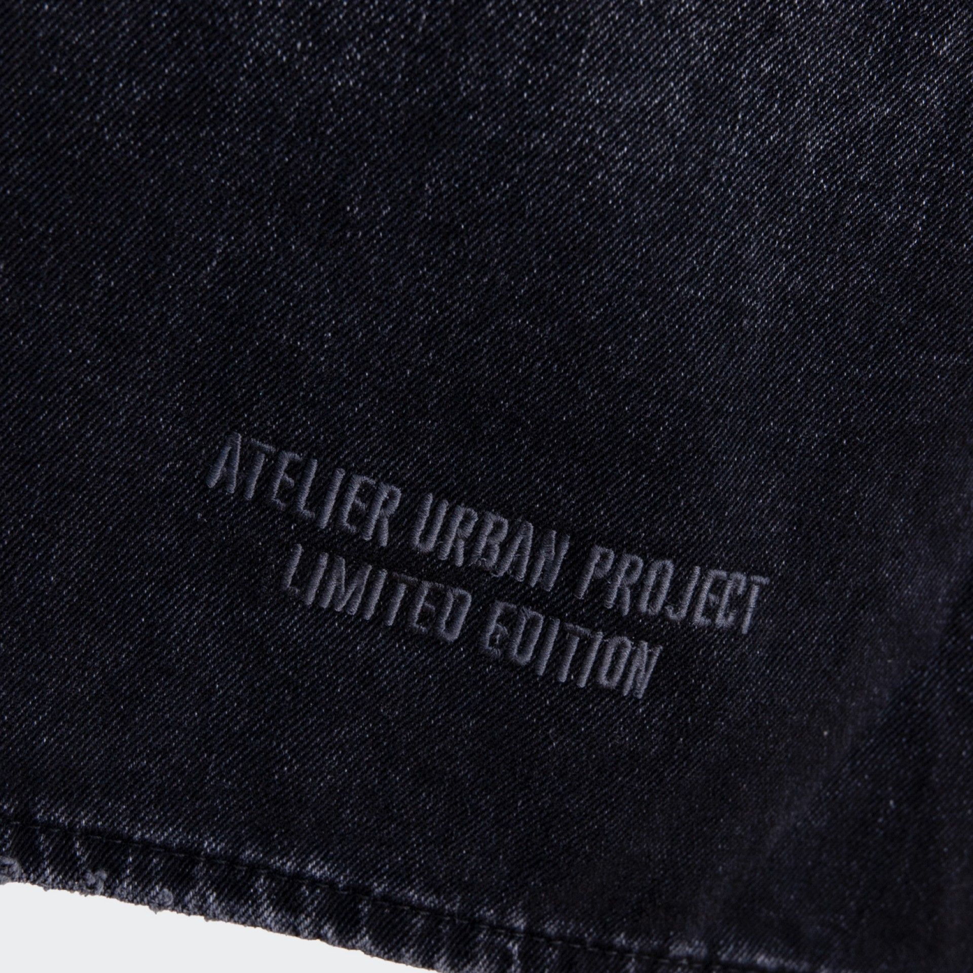 Urban Project Black Loose Fit Denim Shorts
