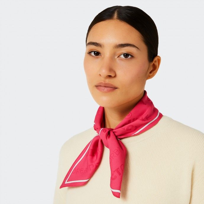 Urban Project 70x70 Pink Printed Scarf