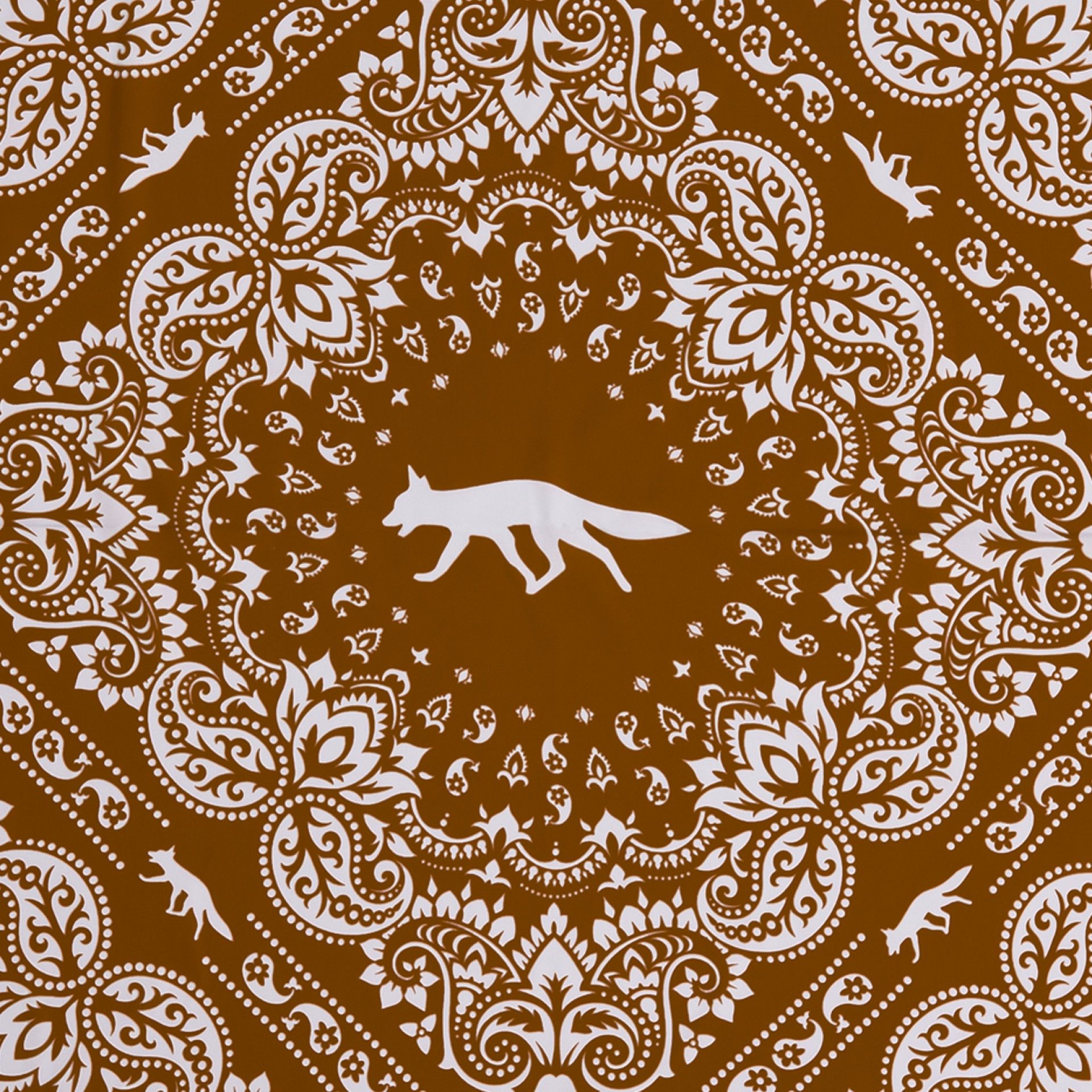 Urban Project 60x60 Brown Printed Scarf