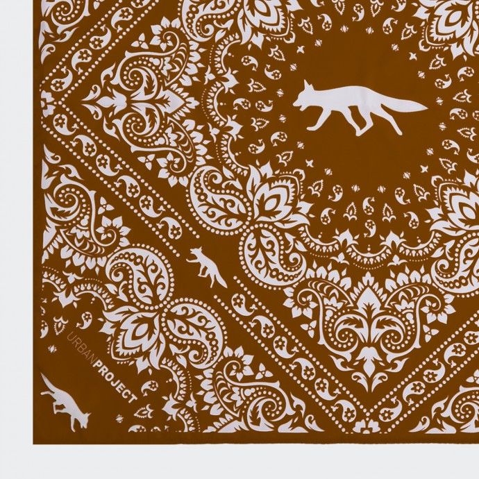 Urban Project 60x60 Brown Printed Scarf