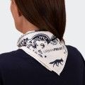 Urban Project Printed White Scarf 60x60