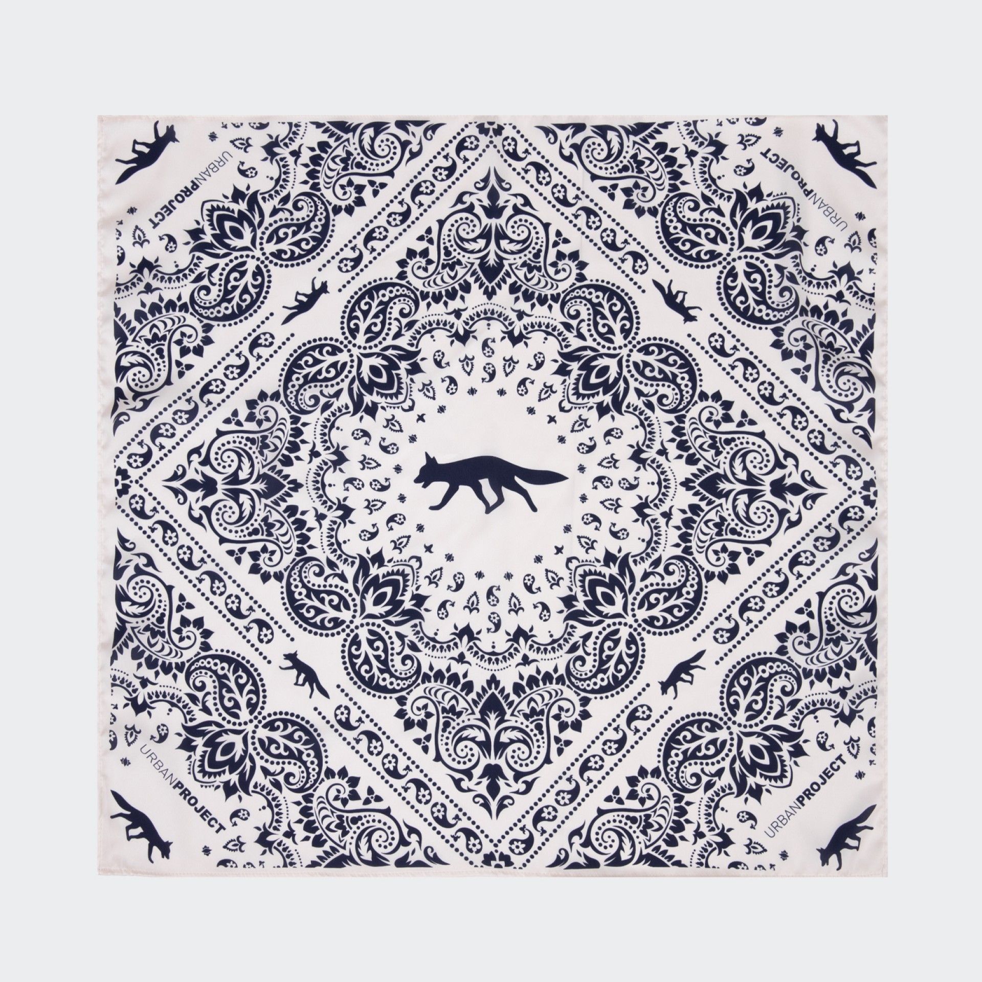 Pañuelo Blanco Urban Project 60x60 Estampado