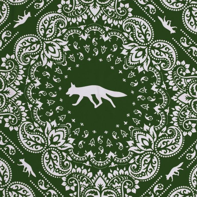 Urban Project 60x60 Printed Green Scarf