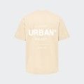 Urban Project Loose Fit Printed and Embroidered Yellow T-shirt