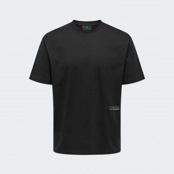 T-shirt Loose Fit Urban Project Imprim� et Brod� Noir