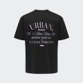 Urban Project Oversized Printed Black T-shirt Urban Project Oversized Printed Black T-shirt