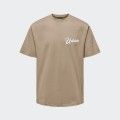 Urban Project Printed Brown T-shirt