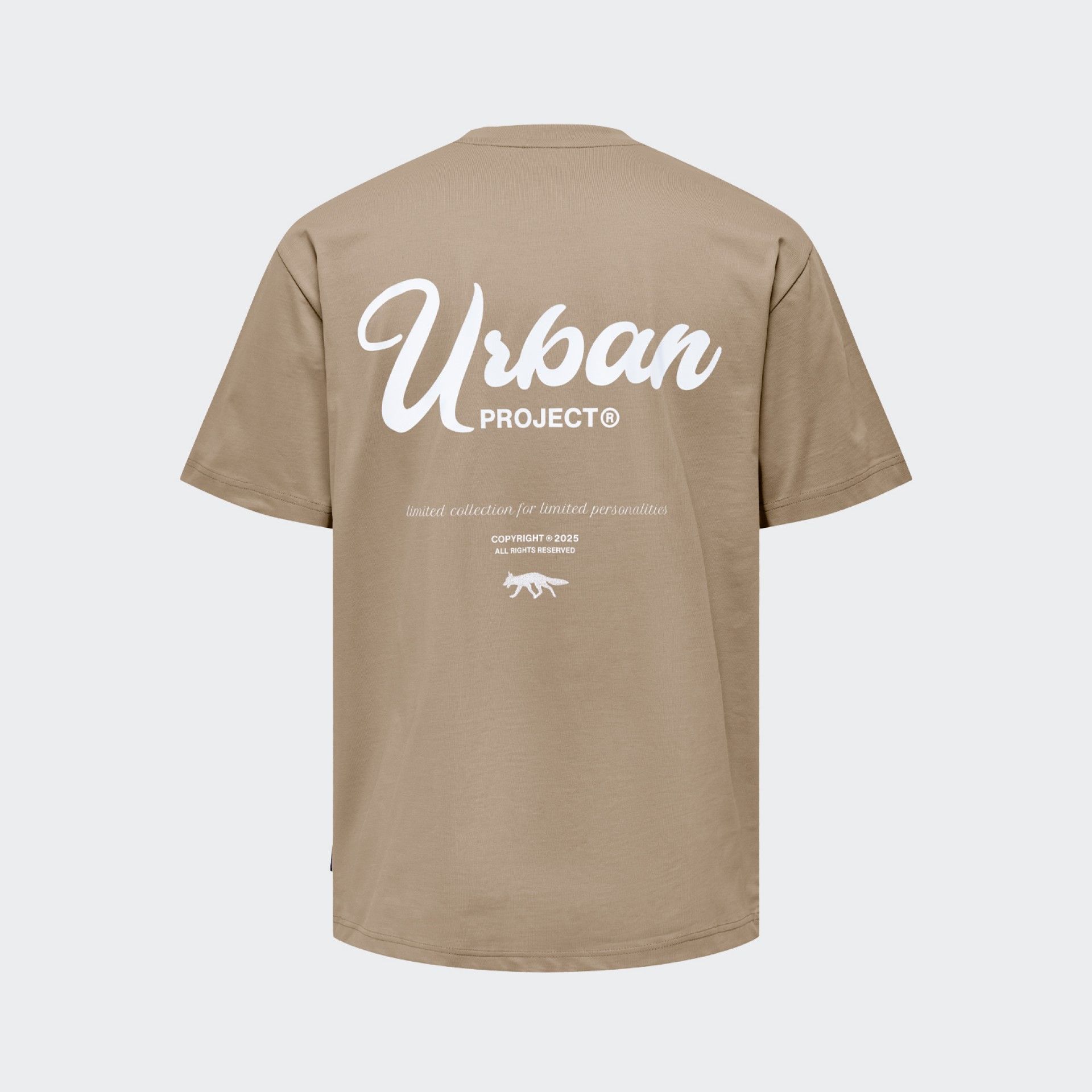 Urban Project Printed Brown T-shirt