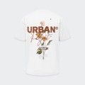 Urban Project White Floral Printed and Embroidered T-shirt Urban Project White Floral Printed and Embroidered T-shirt