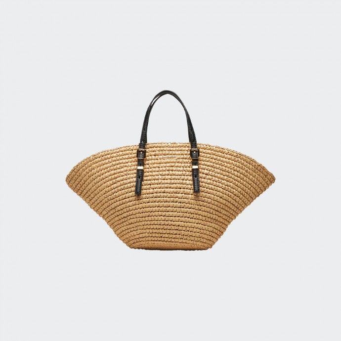 Isa Michael Kors Raffia Tote Bag