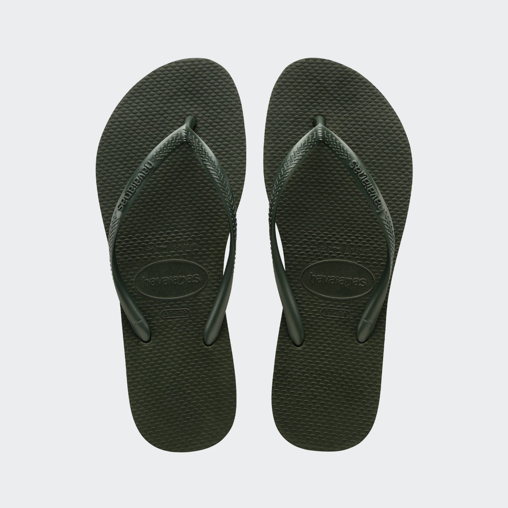 Tongs Havaianas Slim vertes