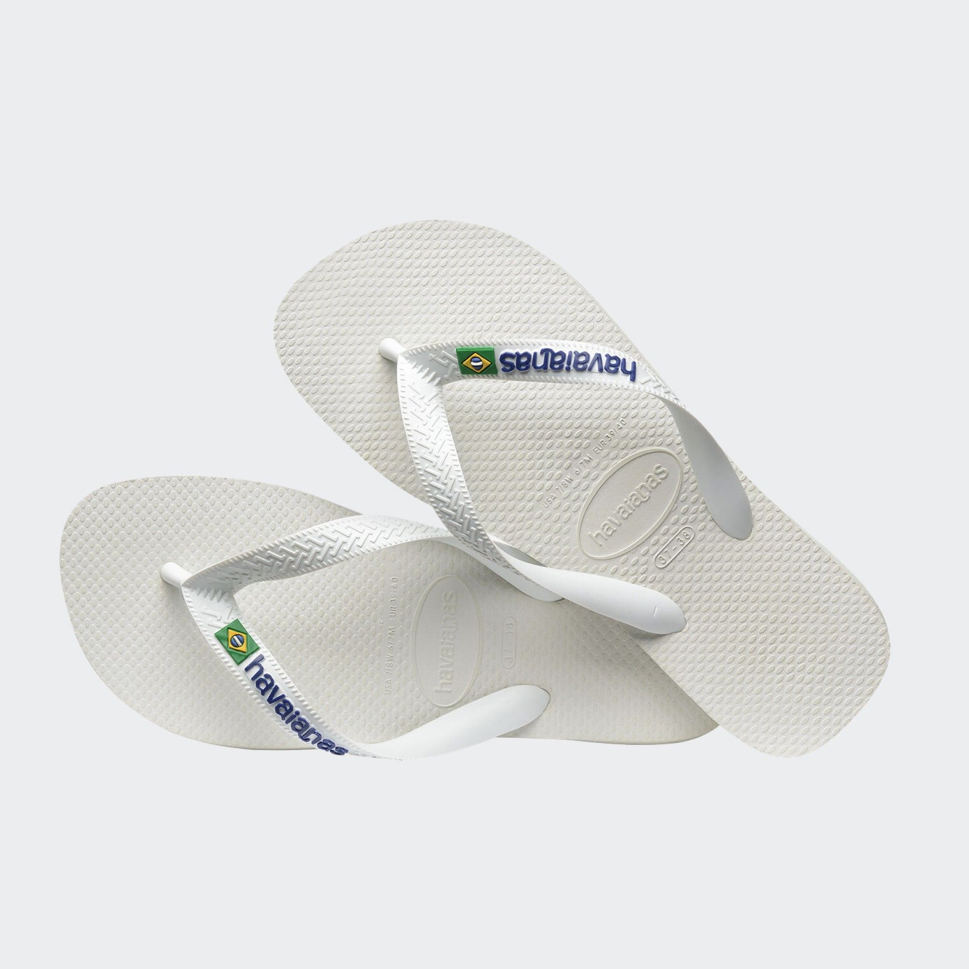 Chausson Havaianas Slim Brazil Logo Blanc