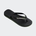 Havaianas Slim Brazil Logo Slipper Black